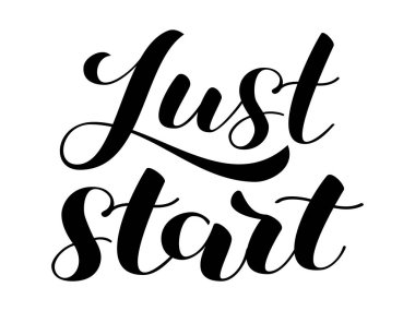 Sadece fırça başlamak yazı. Vektör çizim ceketler