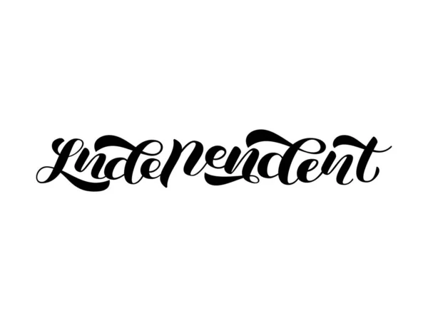 Independiente. Ilustración vectorial para ropa, banner — Vector de stock