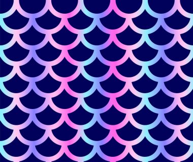 Mermaid scale seamless pattern. Vector illustration for clothes, poster or banner  clipart