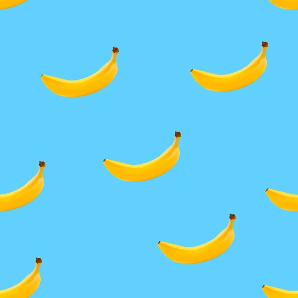 Nahtloses Muster. Bananenhintergrund. Vektorillustration — Stockvektor