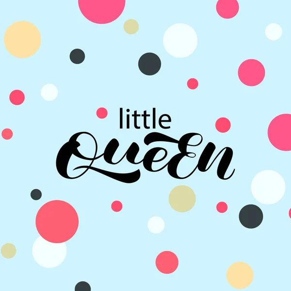 Lilla Drottningens Brev Vektor Stock Illustration För Affisch Eller Banner — Stock vektor