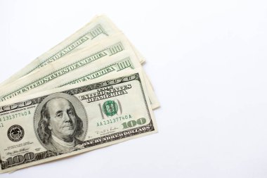 Para birimi bize doları banknot yakın çekim. Başkan portresi