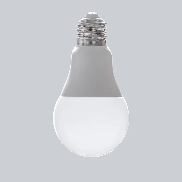 Lampada Led Lampadina Isolata Sfondo Grigio — Foto Stock