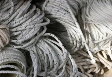 Beyaz halatlar için arka plan bağlı yığını