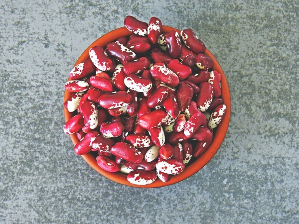 Frijoles Blancos Rojos Dispersos — Foto de Stock