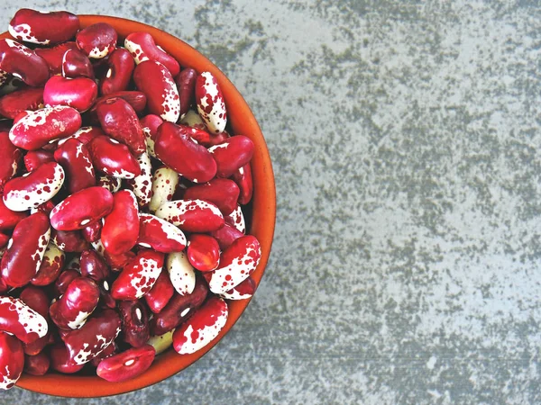 Frijoles Blancos Rojos Dispersos — Foto de Stock