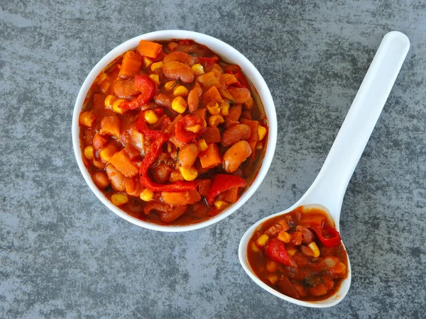 メキシコの豆 食欲をそそる豆野菜とメキシコ風 — ストック写真