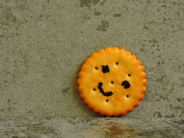 Emoticones Galletas Copiar Espacio —  Fotos de Stock