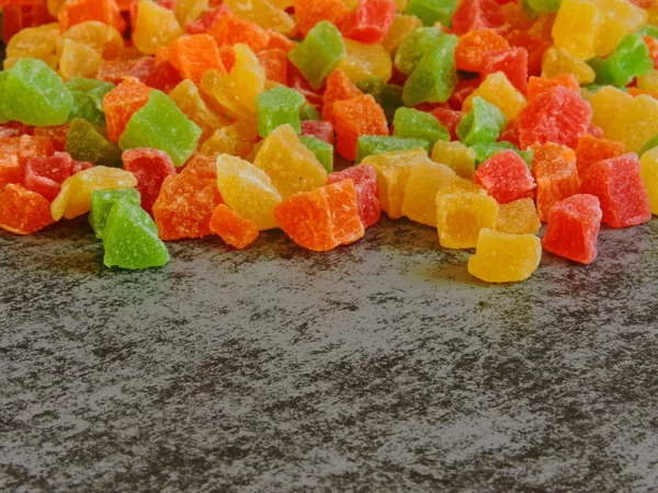 Multi Colored Sweet Candied Fruits Healthy Sweets — Stockfoto