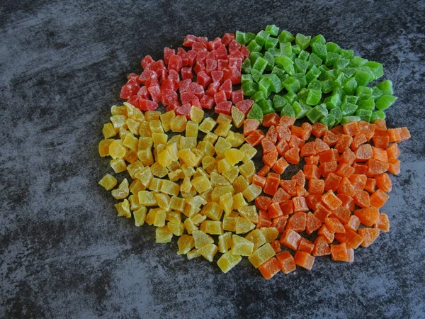 Яркие Конфеты Многоцветная Конфетка — стоковое фото