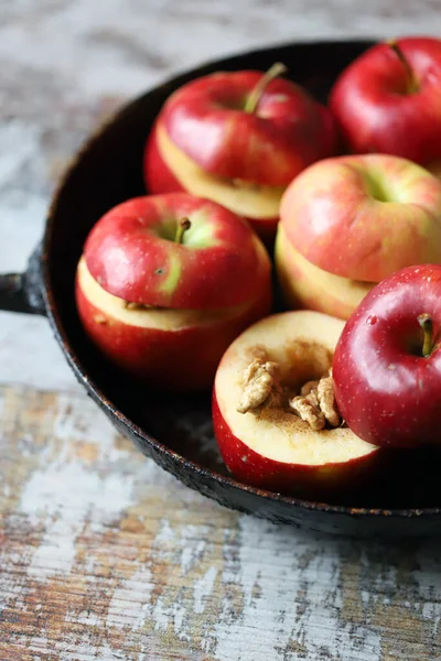 Apples Baking Baked Apples Cinnamon Honey — Stock Photo, Image