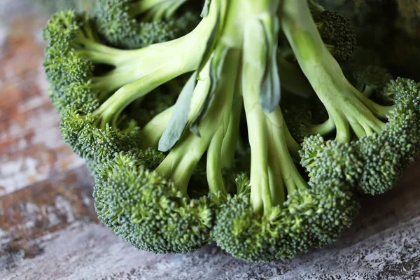 Świeże Brokuły Wegańska Koncepcja Diety Korzyści Jedzenia Brokułów — Zdjęcie stockowe