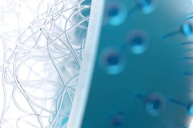 Bir virüs--iç dünyasını 3d render