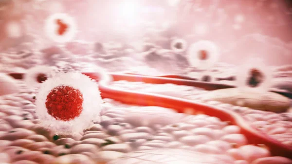 Cancer Cell Human Body — Stock Photo, Image