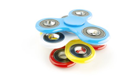 Renkli fidged Spinner stres giderici - 3d render