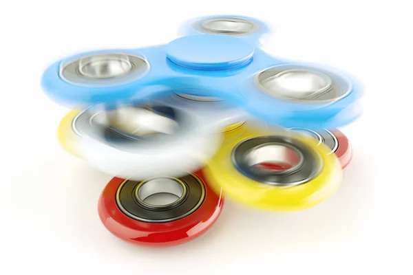 Aliviar Estrés Giratorio Colorido Fidged Spinner Rendering — Foto de Stock