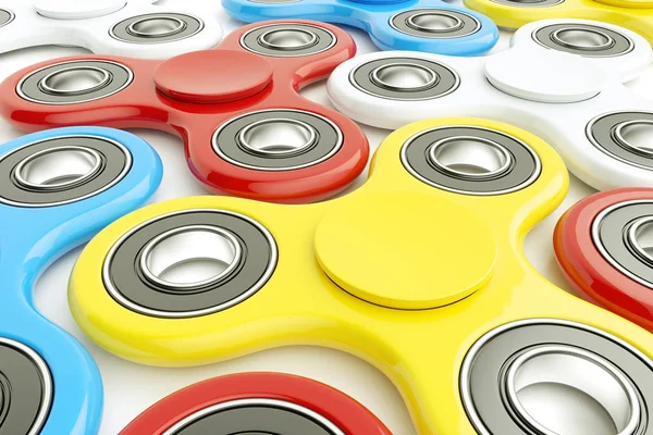 Renkli fidged Spinner stres giderici - 3d render