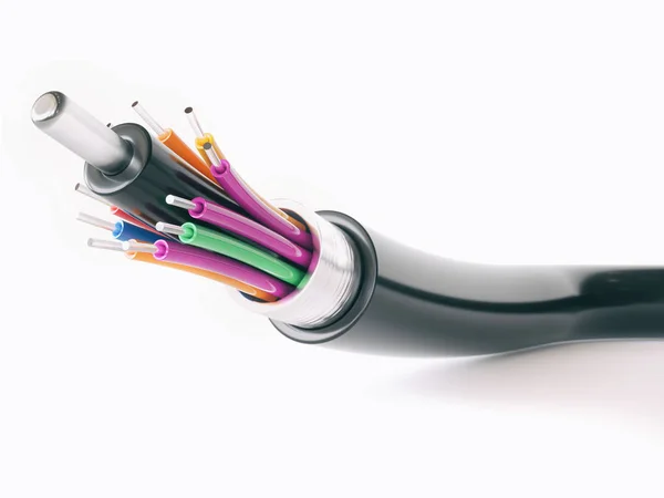 Fiber Optical Cable Detail Render — Stock Photo, Image