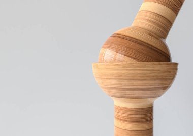 Balljoint - tahta görünümlü eklembacaklı kemikler - 3 boyutlu oluşturma