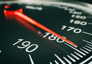 Hız ekran üzerinde 180 - 3d render