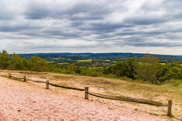 Spectacular panoramic view from Surrey Hills Surrey England