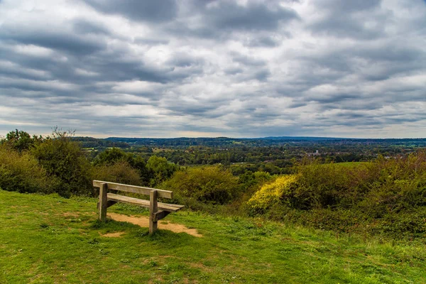 Spectacular panoramic view from Surrey Hills Surrey England