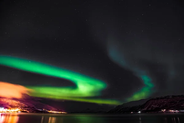 Amazing Aurora Borealis natural wonders Northern Lights Northern Norway Scandinavian nightscape Europe