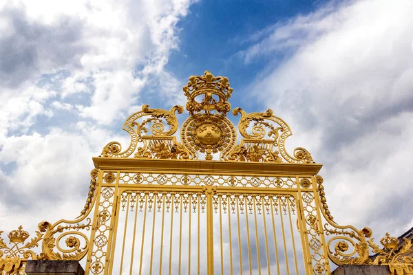 Golden Entrance Gate Versaille França — Fotografia de Stock