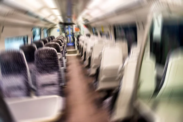 Zoomade Inne Tåget London — Stockfoto
