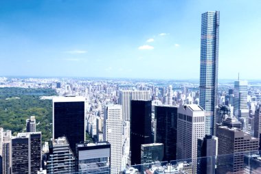 Central Park NYC havadan görünümü.