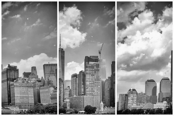 Paisaje Urbano Manhattan Cielo Nublado Ciudad Nueva York Estados Unidos — Foto de Stock