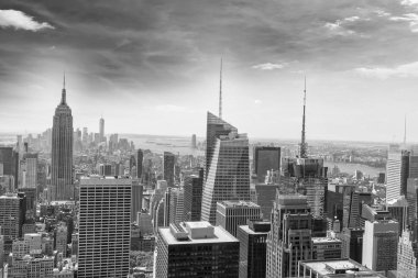 Manhattan, havadan görünümü, Nyc Skyline.