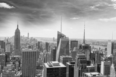 Manhattan, havadan görünümü, Nyc Skyline.