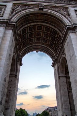 Arc de Triomphe, Paris Ayrıntılar görünümündeki.