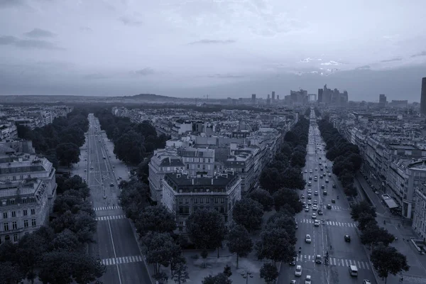 Cidade Paris Centro Cidade Com Estradas França — Fotografia de Stock