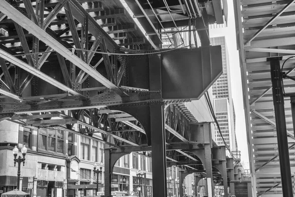 Metro Elevado Chicago Bucle —  Fotos de Stock
