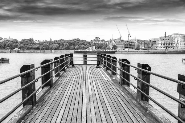 Londres Visto Desde Muelle Reino Unido —  Fotos de Stock