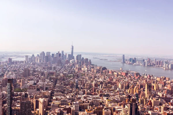 Skyline Manhattan Office Buildings New York City Usa — Stock Photo, Image