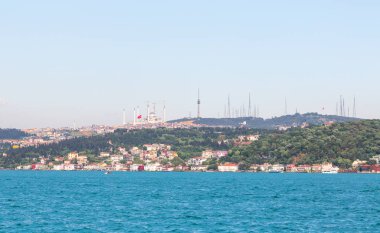 Isatmbul tekne panoramik manzaralı .