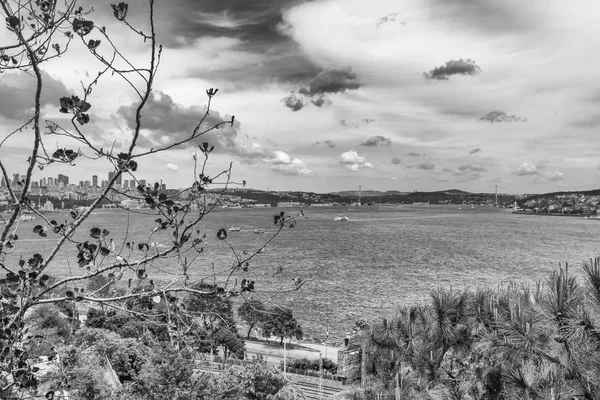 Vista Panorámica Estambul Desde Las Colinas — Foto de Stock