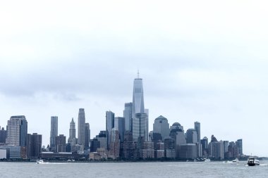 Hoboken iskelesinden Downtown Manhattan.