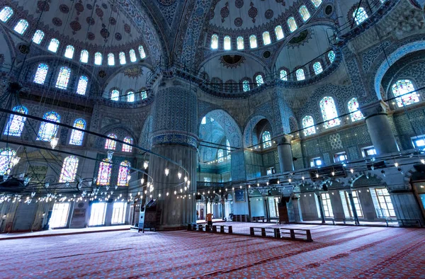 모스크 Camii 이스탄불의 인테리어 — 스톡 사진