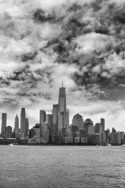 Hoboken iskelesinden Downtown Manhattan.