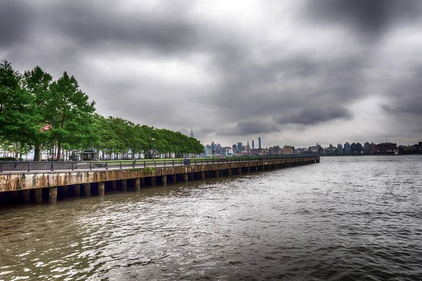 Pier Een Park Hoboken New York — Stockfoto