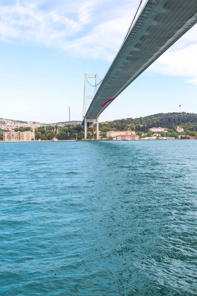 Szczegóły Bosfor Bridge Istanbul Turcja — Zdjęcie stockowe