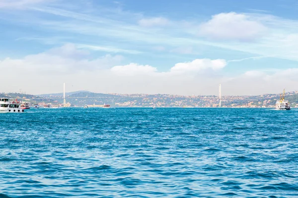 Vista Panorámica Isatmbul Desde Barco — Foto de Stock