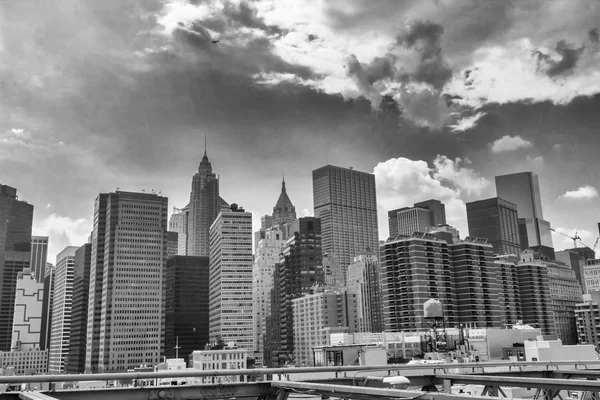 Manhattan, New York şehrinin manzarası.