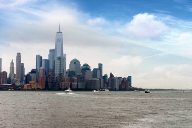 Hoboken iskelesinden Downtown Manhattan.