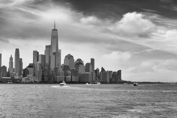 Innenstadt Von Manhattan Von Hoboken Pier — Stockfoto