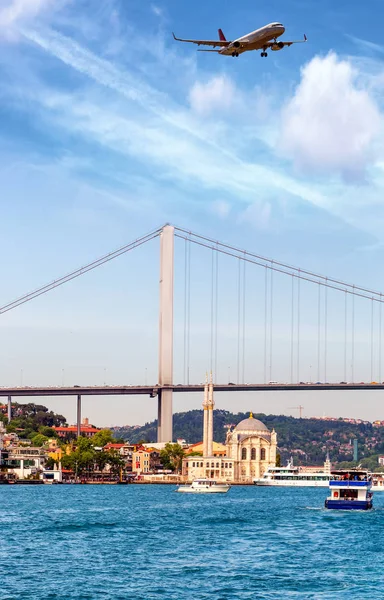 Ortakoy Mosque Bosphorus Bridge Istambul Turkey — Stock Photo, Image